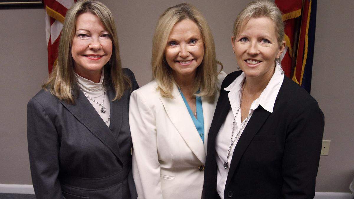 TIM ISBELL/SUN HERALDAlthough Mississippi was the last state to ratify the 19th Amendment, Beverly Martin, Connie Rocko and Angel Kibler-Middleton will be sworn in to serve on the Harrison County Board of Supervisors in 2016. It will be the first majority-female board of supervisors in Mississippi and one of the few in the country.