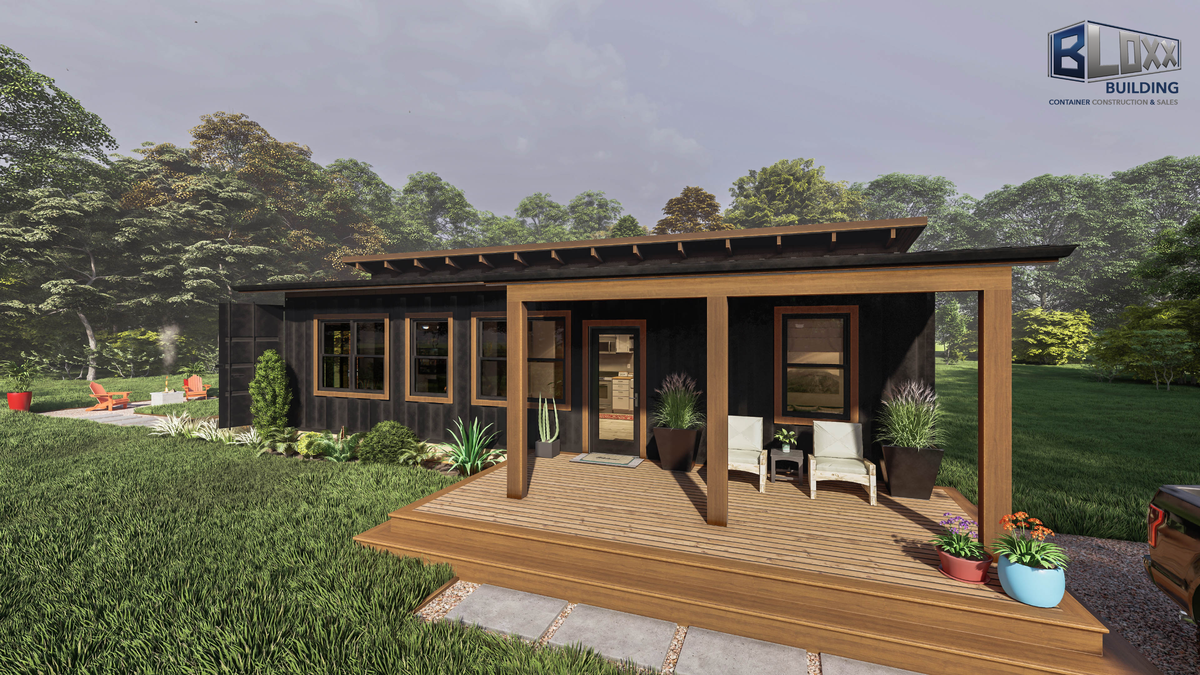 This rendering shows what the Bloxx Building sales office will look like when completed. The office is currently being finished and will be set up by October at the company’s manufacturing and sales business off U.S. 49 in Saucier.