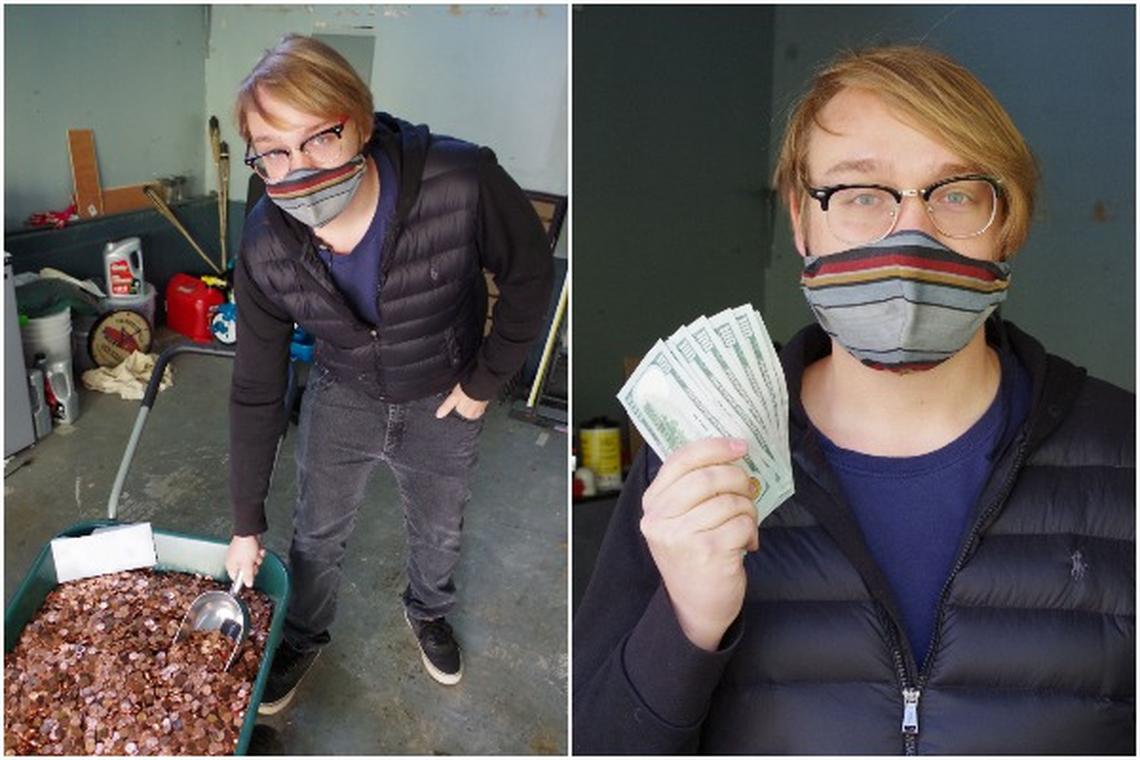 Georgia man Andreas Flaten can now cash more than 90,000 greasy pennies dumped in his driveway by his former boss last month.