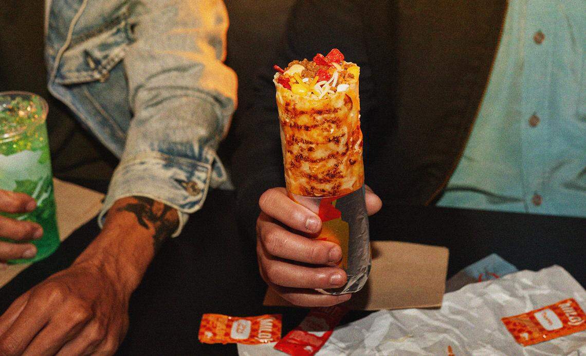 The Double Steak Grilled Cheese Burrito will return to Taco Bell menus, but only for a limited time.