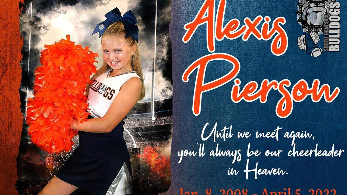 Alexis Pierson, 14, was shot in killed inside her Bayside Park home in Hancock County on Tuesday, April 5, 2022.