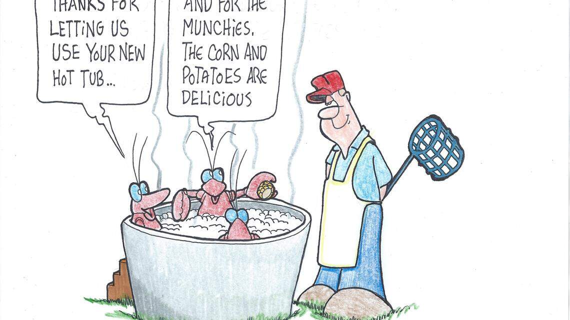 Containing crawfish can be slippery 