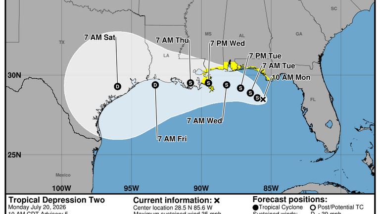 First sets of watches issued for South Mississippi as tropical system brews in Gulf
