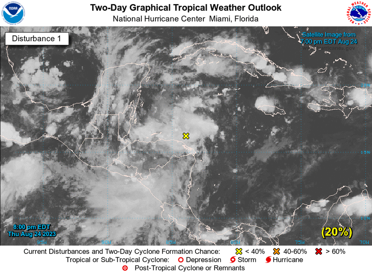 A tropical disturbance will likely develop into a depression next week in the Gulf of Mexico.