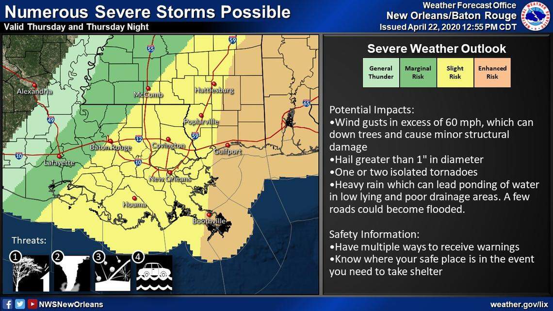Tornadoes again possible on the Coast as spring brings another severe weather threat