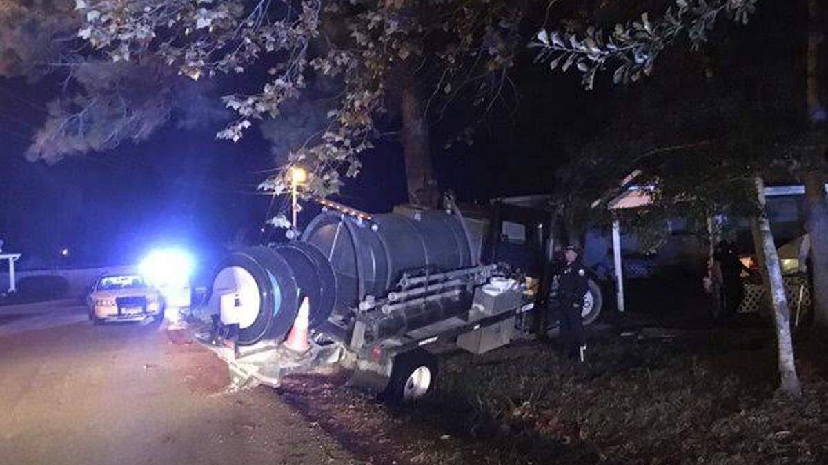 HERBERT WILSON II 
 Police say the driver of this Utility Partners work truck was impaired when he ran the truck into a ditch Saturday night on Belmede Drive. The driver did not work for the business, but his friend did, and has since been fired.