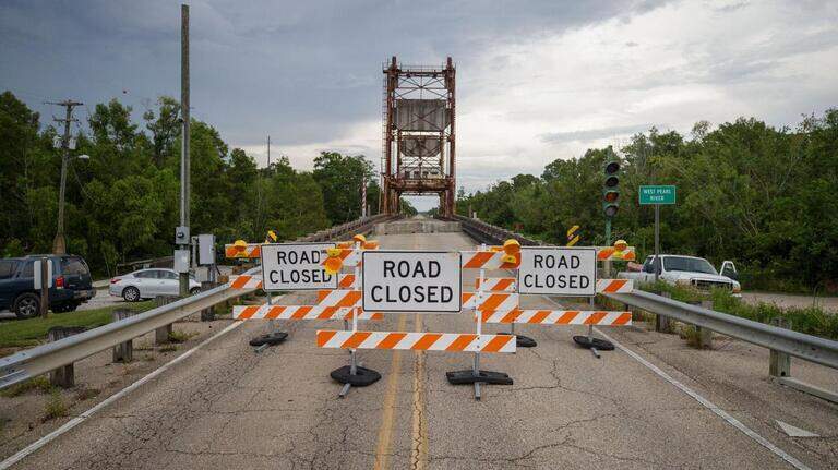 Rural bridges at MS-LA line are closed. Is it adding risk to other I-10 detours?