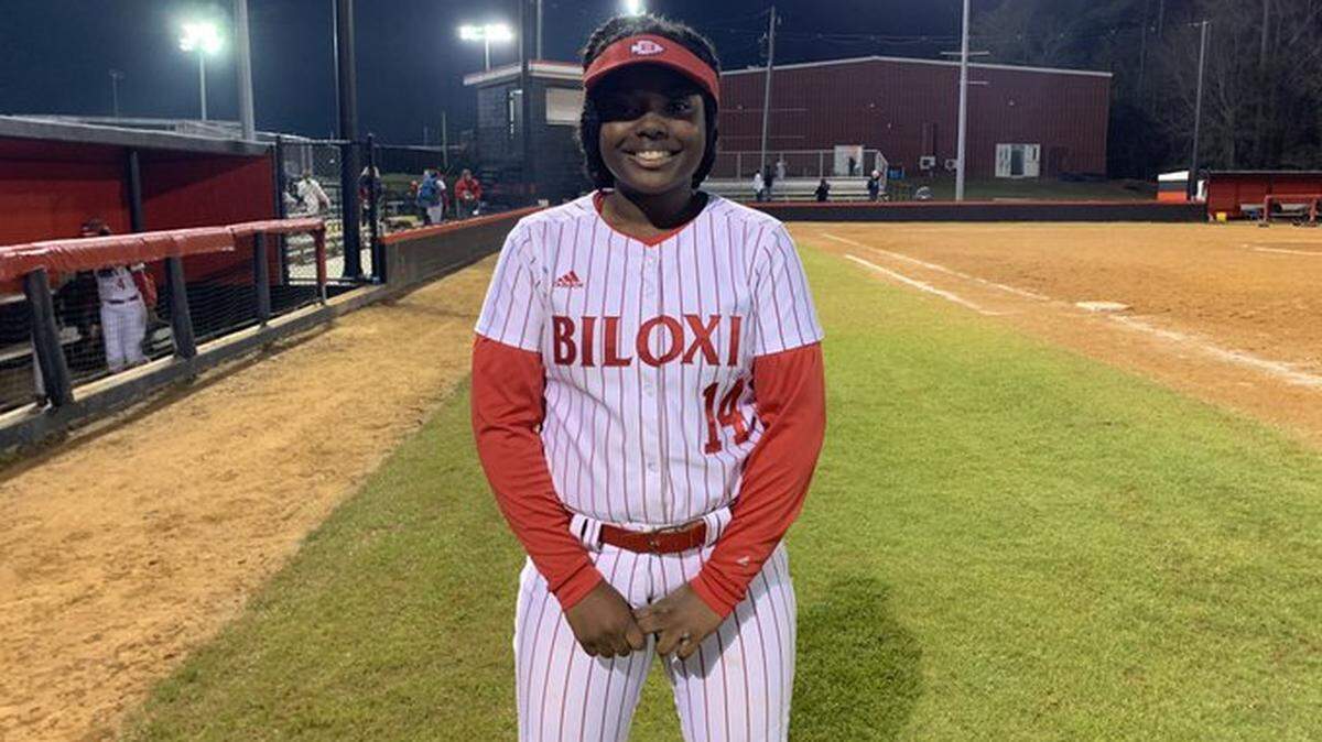Biloxi softball senior Kirsten Johnson is heading to Mississippi Gulf Coast Community College