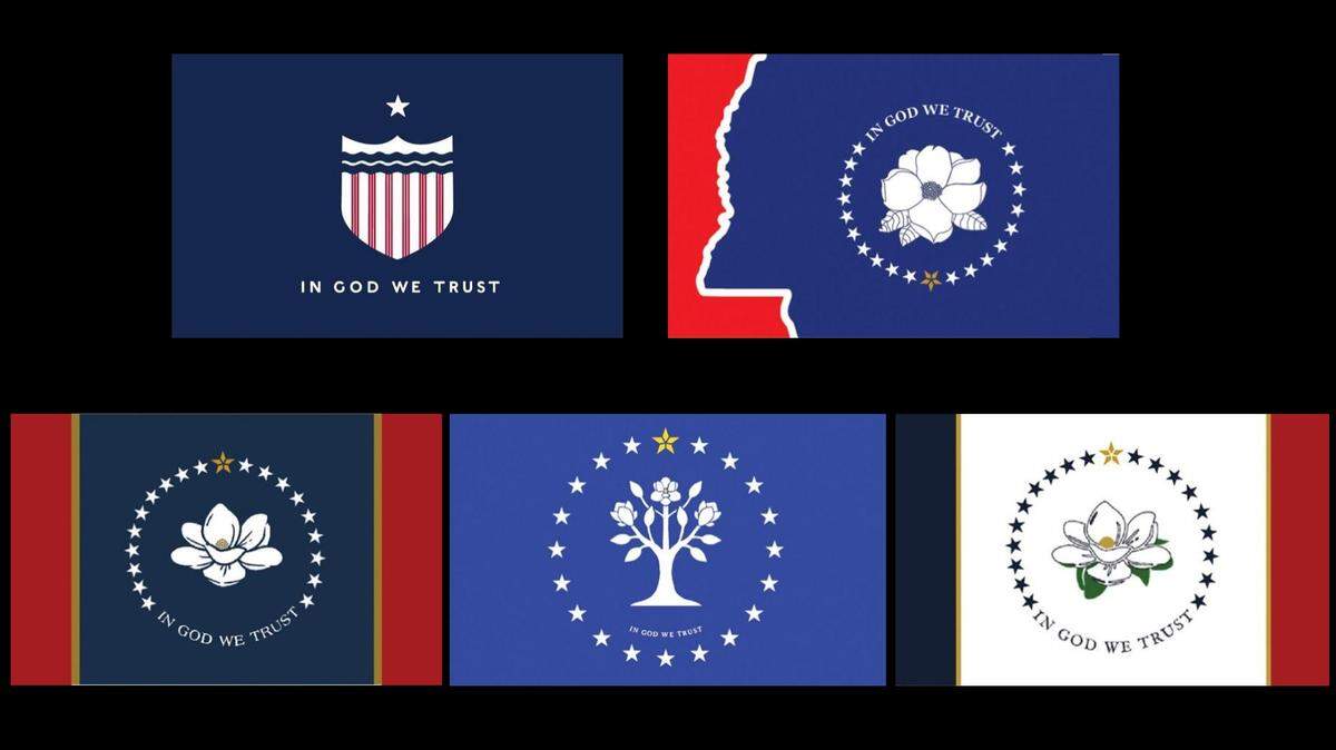 The commission to select a new Mississippi state flag has narrowed the options to five.