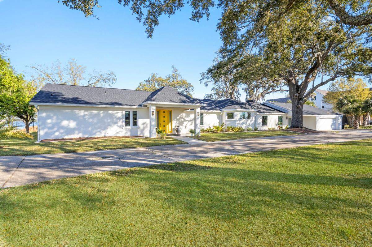 This mid-century modern home on Kensington Drive in Biloxi has a water view from every room. It is listed for sale at $1.3 million.