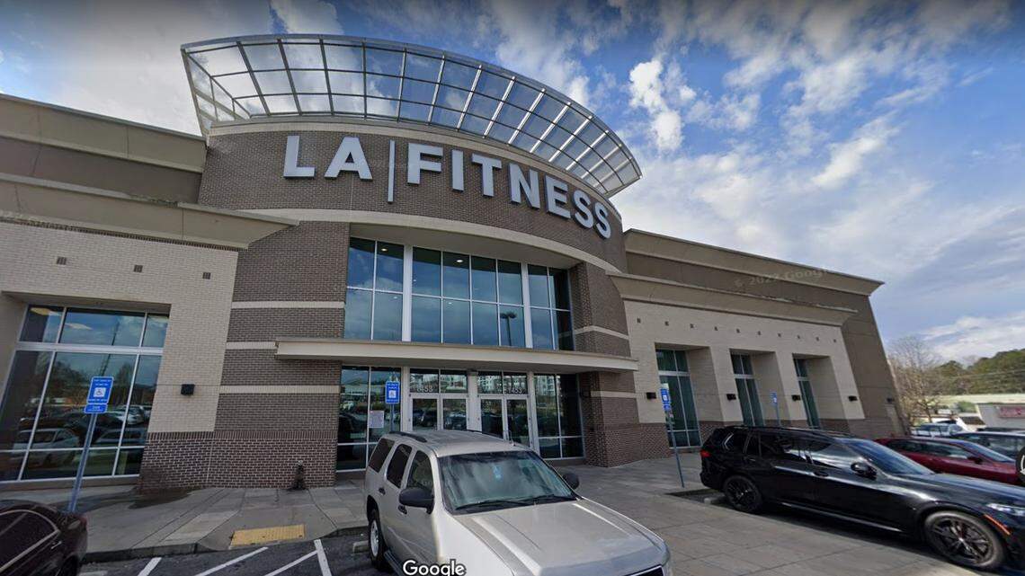 A man was arrested and charged after he was accused of attacking a woman while she showered in the locker room of an LA Fitness in Marietta, Georgia, on Aug. 25, police said.
