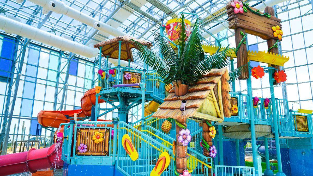 The new indoor waterpark at OWA in Foley, Ala., is a tropical playground whatever the weather.