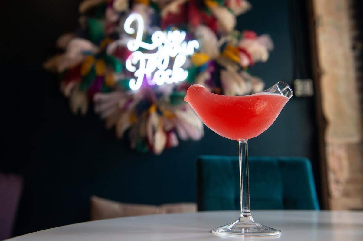 The Shake Ya Tail Feather, which is vodka, cranberry juice, grapefruit juice and salt, at the Hen House, which serves drinks and small bites, in Bay St. Louis on Wednesday, May 29, 2024.
