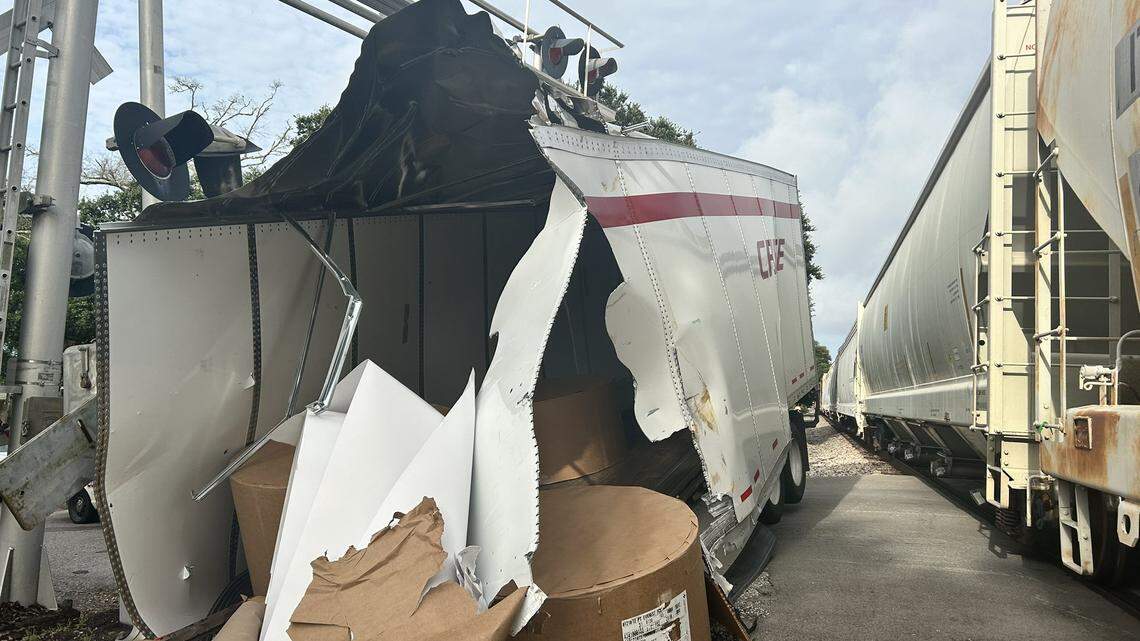 Crossings open at last after mile-and-a-half long train plowed into 18-wheeler in Gulfport