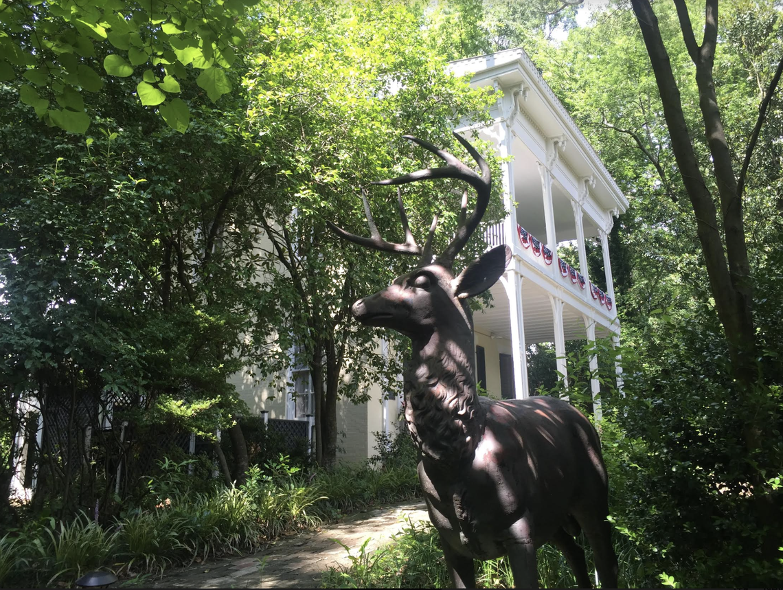 McRaven Tour Home, tucked away at the end of Harrison Street in Vicksburg, makes the most of its haunted reputation.