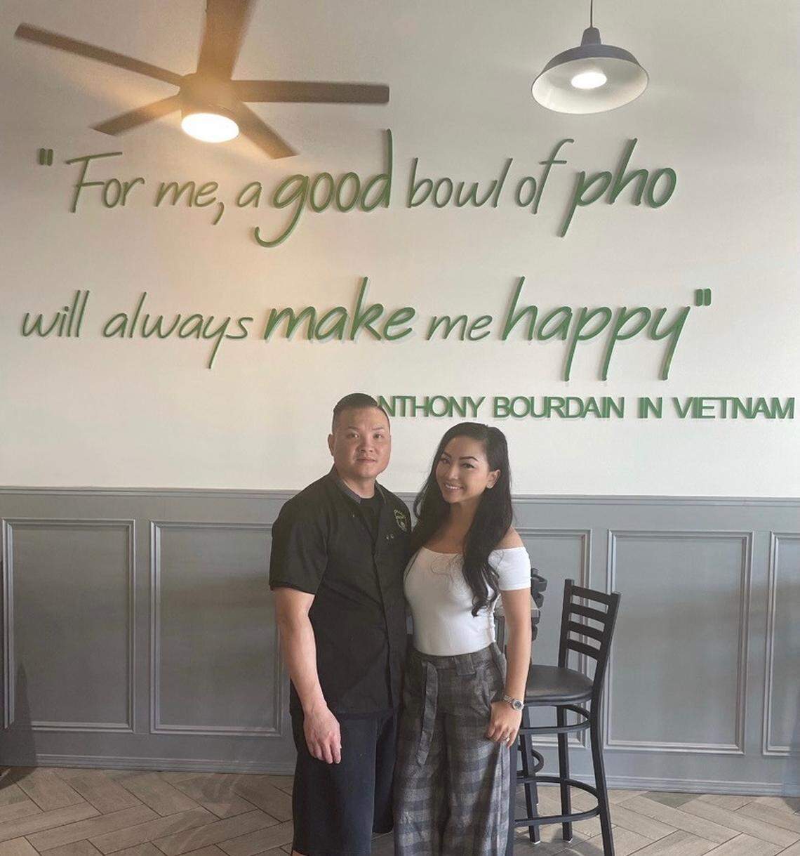 Thieu Nguyen and Kieu Tran at their restaurant, Fresh Vietnamese Bistro & Teahouse in D’Iberville, which opened in August 2020 and started serving Viet-Cajun-style seafood shortly after.