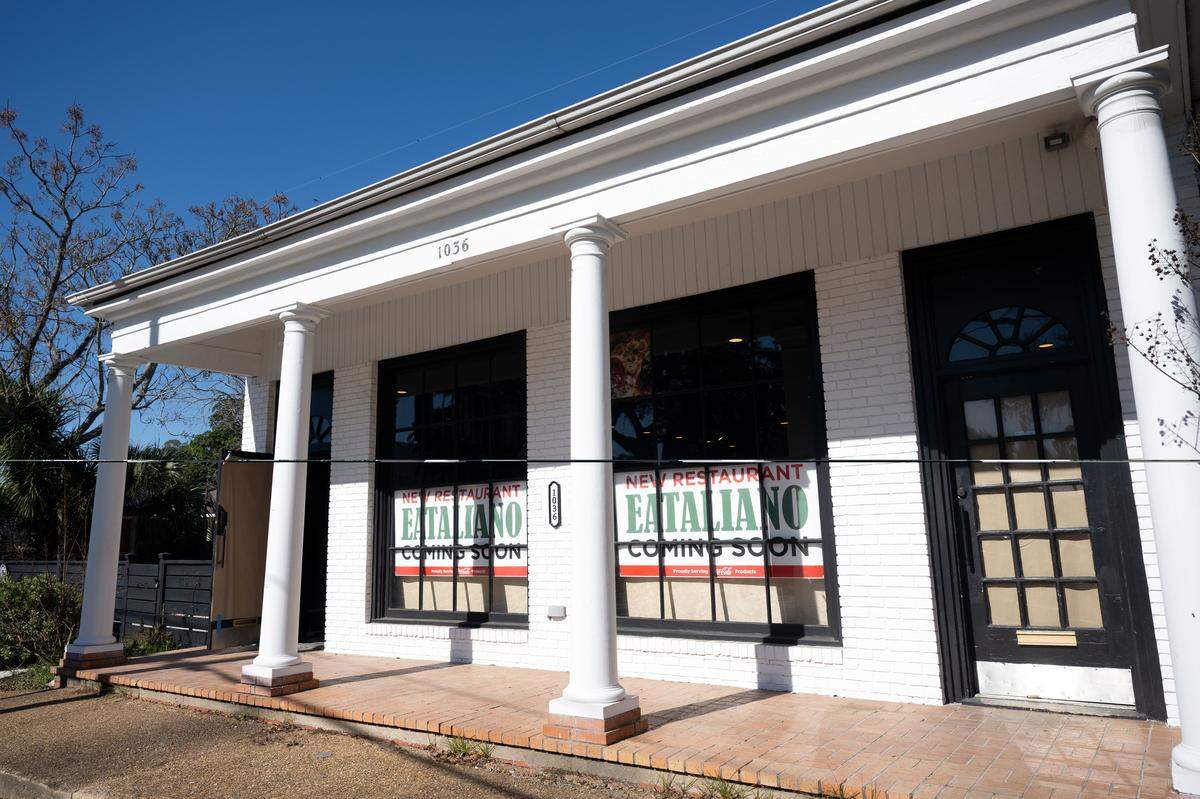 Eataliano, a new Italian restaurant on Howard Avenue in Biloxi, undergoes renovations. It’s across the street from the new Ole Biloxi Cafe..