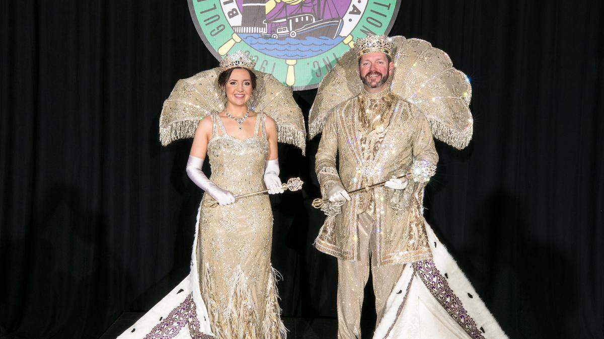 Gulf Coast Carnival Association King & Queen portraits at Golden Nugget Casino Resort in Biloxi, Mississippi, on Saturday, January 28, 2023.