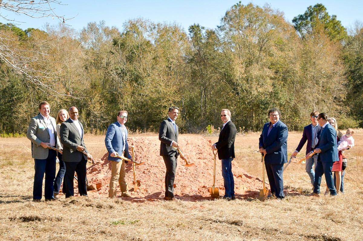 Groundbreaking was held in January at the site of Legacy Park, which will combine medical, hotel, retail and housing a few miles from I-10 at the Ocean Springs-Gautier line.