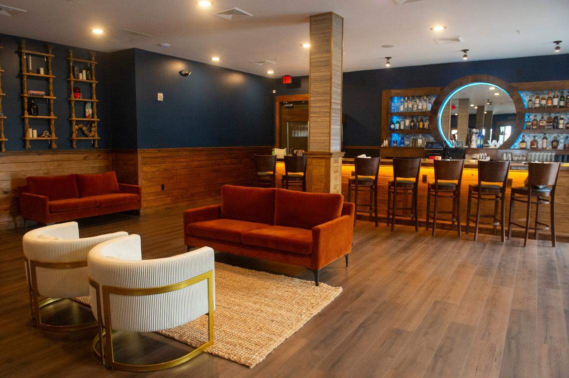 The bar and lounge area at Catch 110, the latest restaurant from Coast Restaurant Group, in Biloxi on Tuesday, Nov. 12, 2024.