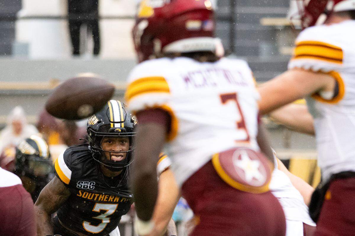 Southern Mississippi cornerback Ian Foster (3) was a part of another successful day for the USM secondary Saturday.