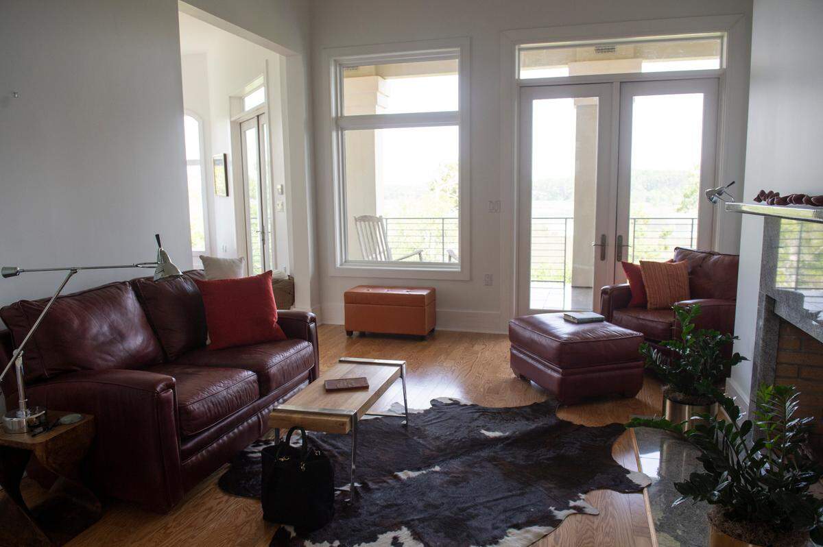 A living area off of the master bedroom inside a house for sale off of Rue Rivage in Ocean Springs on Friday, June 9, 2023.