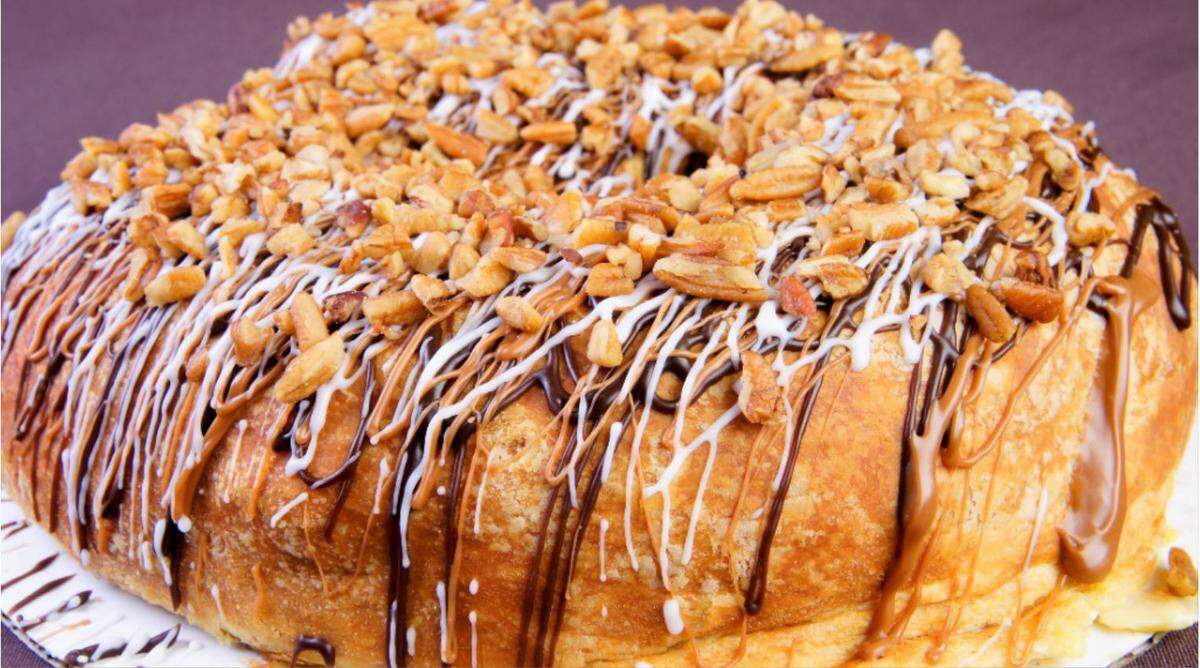 Millionaire king cake is a favorite, made at the bakery at Palace Casino in Biloxi.