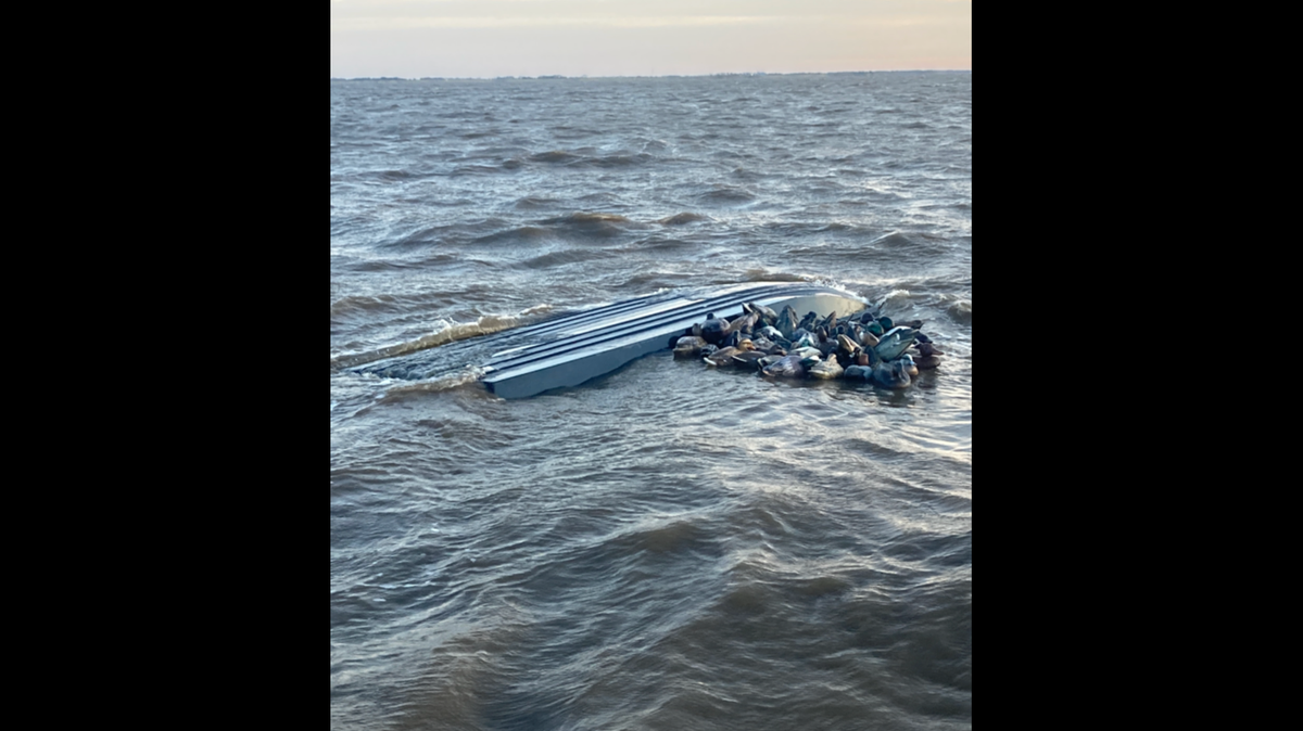Three teens were rescued after the boat they were in capsized in rough waters on Vermilion Bay, according to the Louisiana Department of Wildlife and Fisheries.