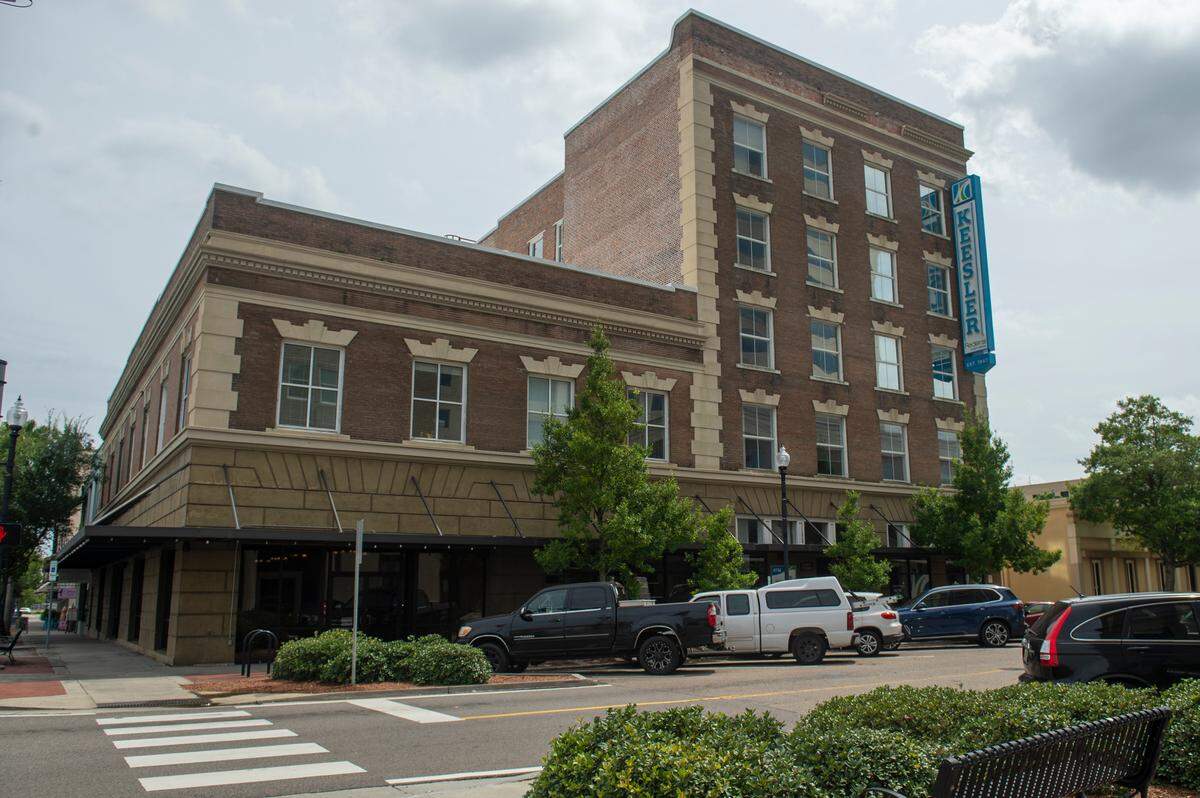 The Hewes Building, now home to Kessler Federal Credit Union and offices, in Gulfport on Friday, July 14, 2023.
