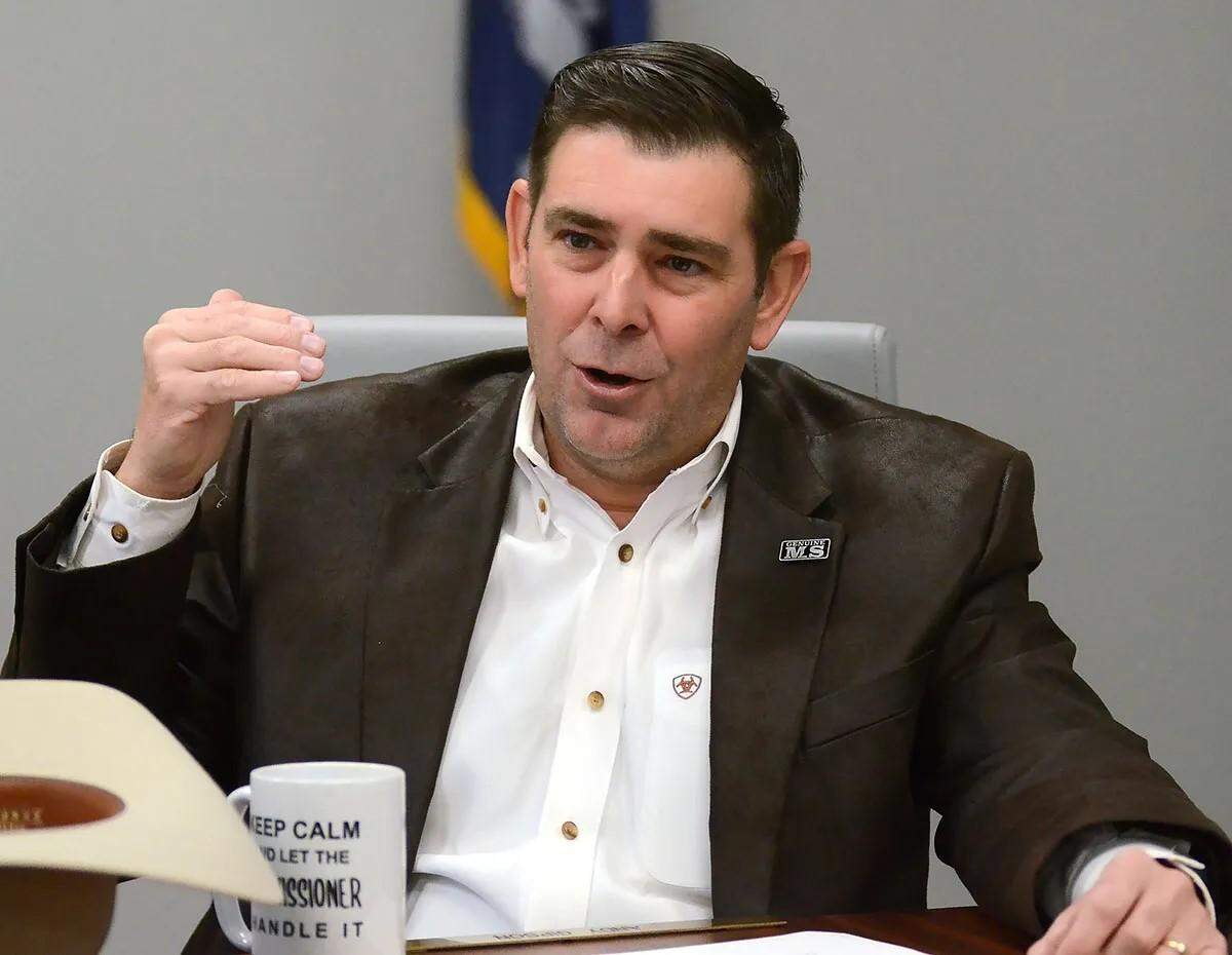 Commissioner of Agriculture Andy Gipson, discusses the current status of farming and its future in the state, last month at the Mississippi Department of Agriculture and Commerce in Jackson.