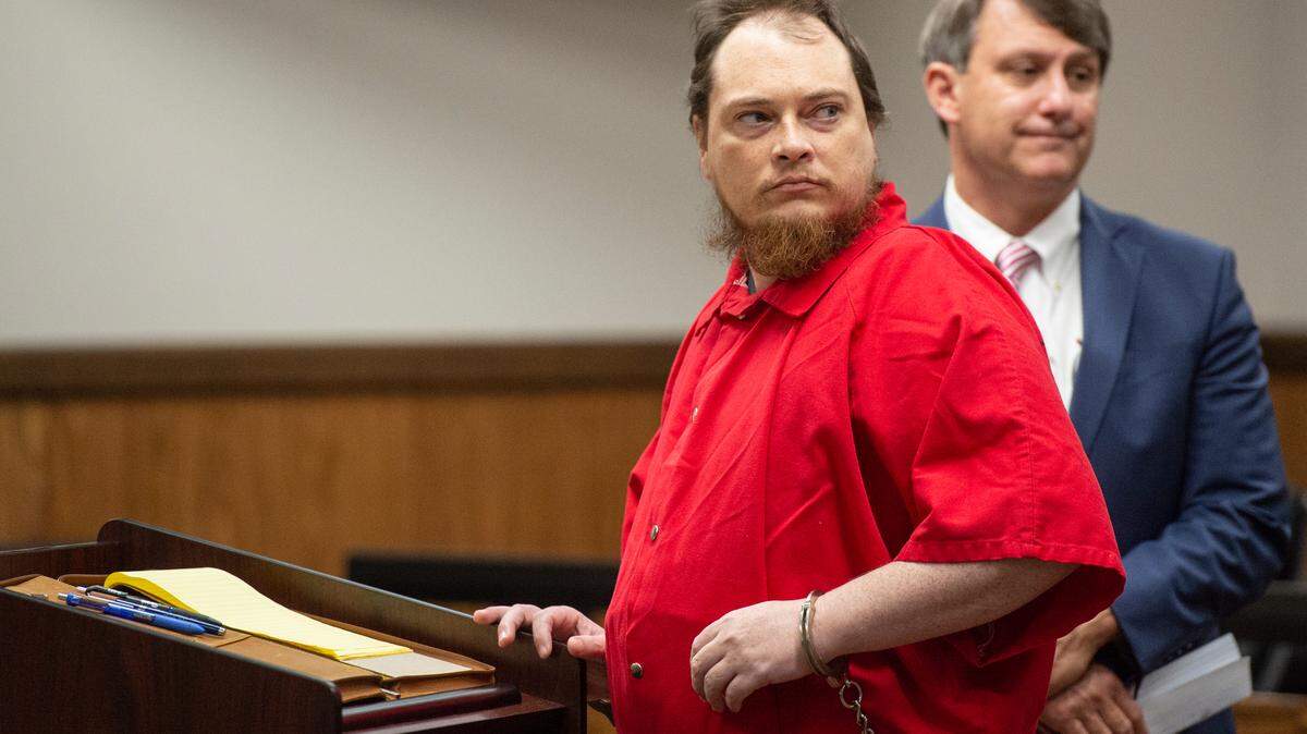Joseph Rohrbacker enters his guilty plea in the killing of Lt. Michael Boutte at Harrison County Circuit Court in Gulfport on Monday, July 31, 2023.