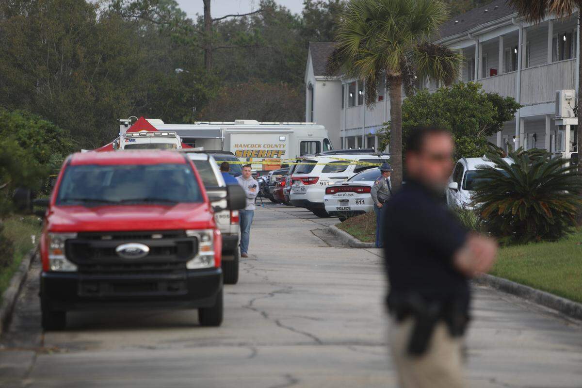 Two Bay St. Louis police officers were killed in a shooting at Motel 6 in Bay St. Louis on Wednesday, Dec. 14, 2022.