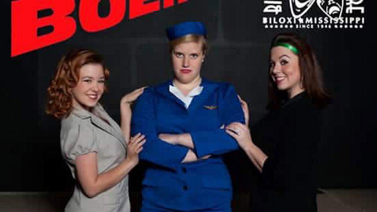 COURTESY BILOXI LITTLE THEATREAmber Runnels, left, Lauren Turcotte and Ashley Singer are 'Boeing Boeing'cast members.