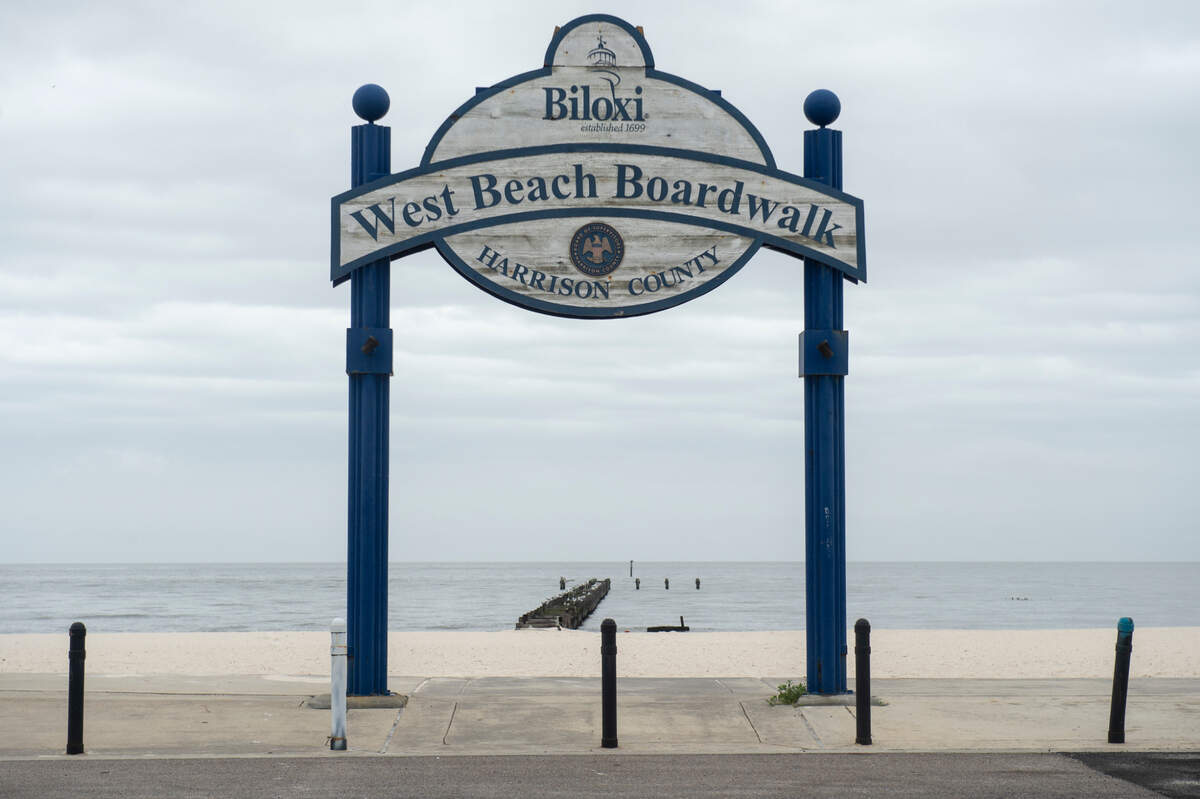 RW Development plans to build a pier on public property the city and county control at the foot of Veterans Avenue. What remains of the city of Biloxi’s pier, destroyed in 2005 by Hurricane Katrina, is pictured on Tuesday, March 5, 2024. The new pier will connect to a beach boardwalk built by Harrison County.