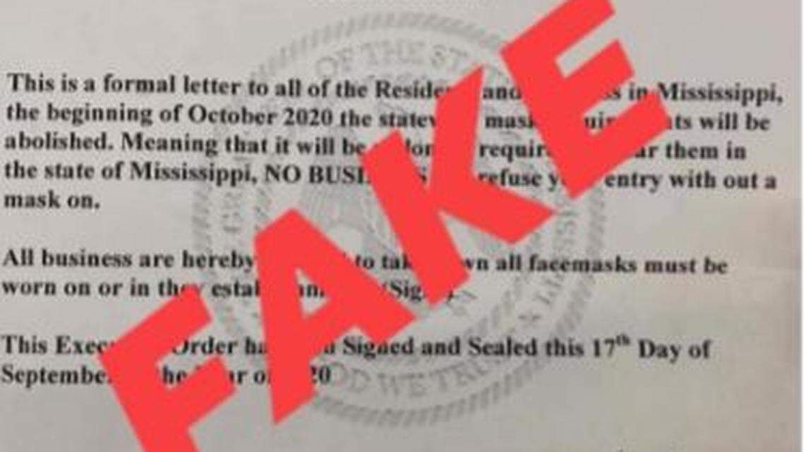 Viral letter claiming Reeves ‘abolished’ COVID-19 mask mandate is fake, officials warn