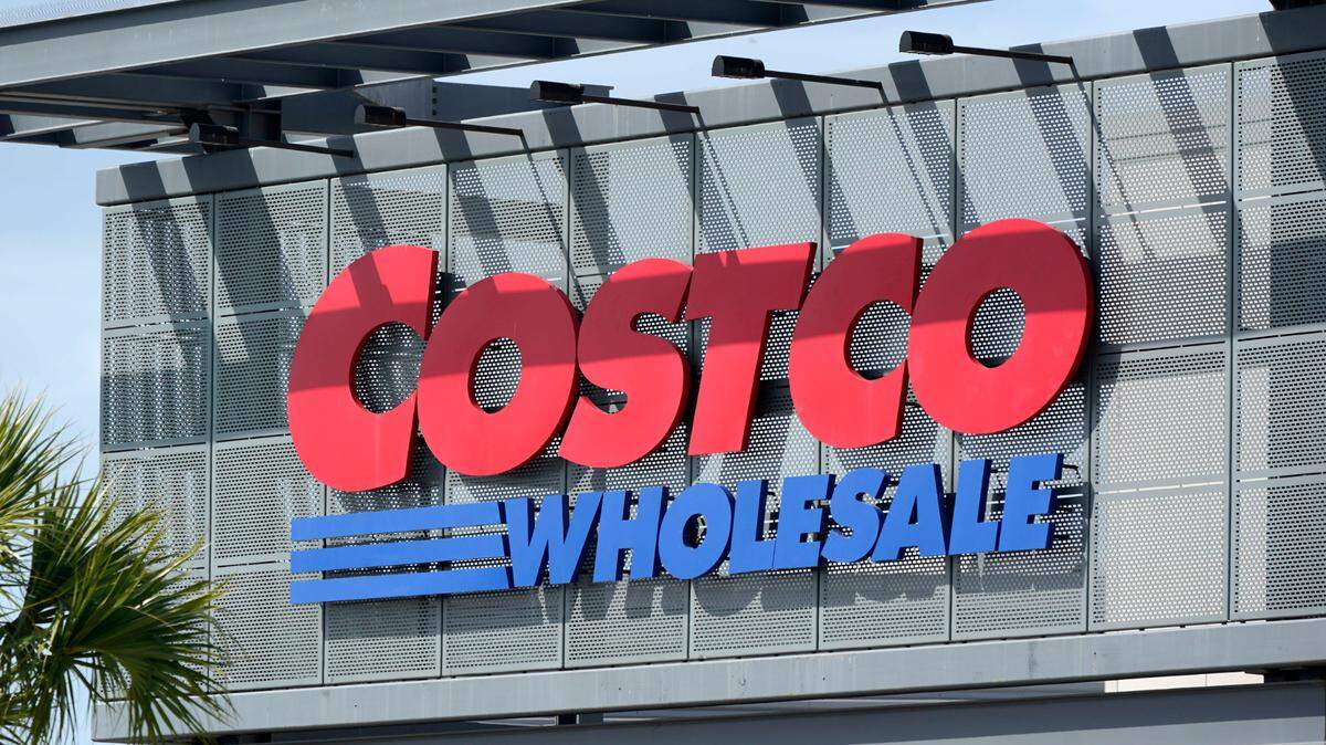 This is the sign on a Costco store in Bradenton, Fla., on Tuesday, Feb. 22, 2022. (AP Photo/Gene J. Puskar)