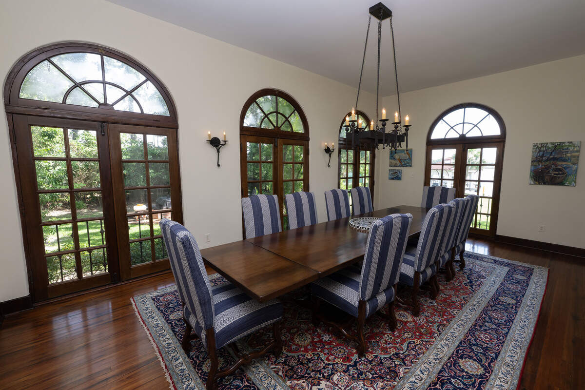 The dining room at Villa Del Mare at 13801 Arbor Circle in Ocean Springs on Wednesday, May 27, 2026.