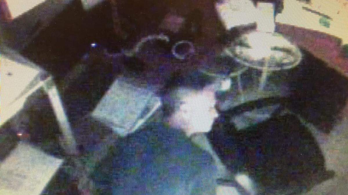 OCEAN SPRINGS POLICE DEPARTMENTPolice say this video from Papa John's Pizza early Thursday shows Chad Michael Brewster, believed to use an ex-worker's key to get in the store and appearing to have the combination to the store safe. Police are trying to find him.