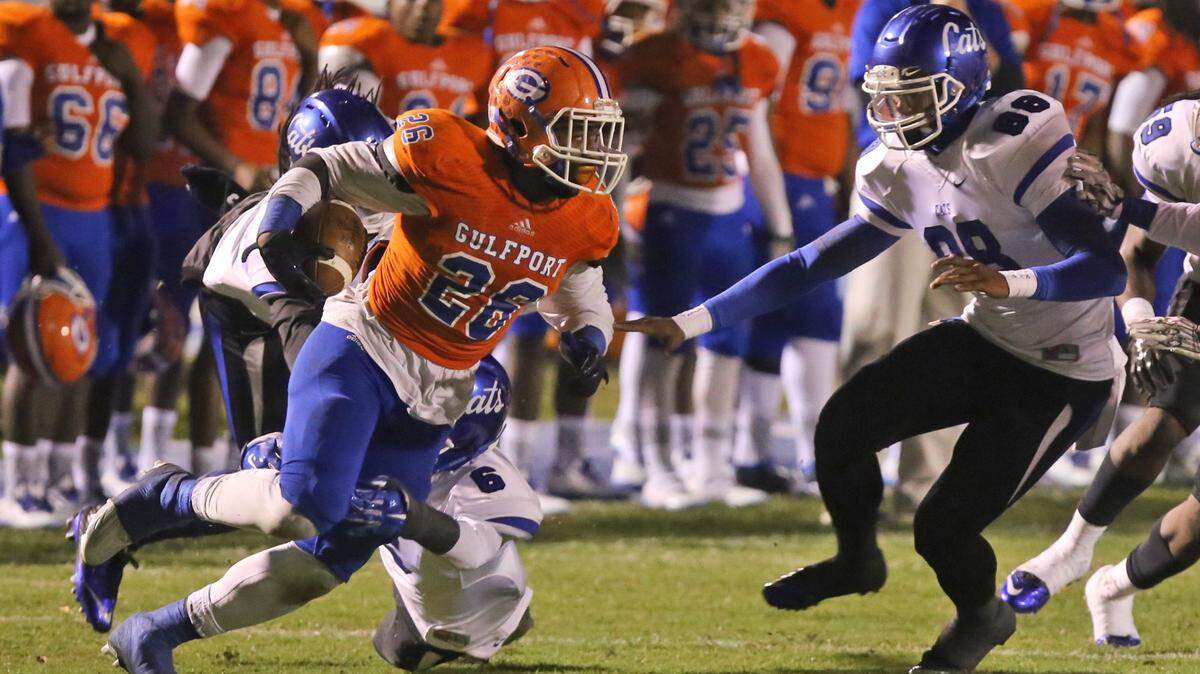 JOHN FITZHUGH/SUN HERALD 
 Gulfport running back Deon Cole is among the Coast's leaders in rushing yards. He was a leader for the Admirals for the bulk of the season.