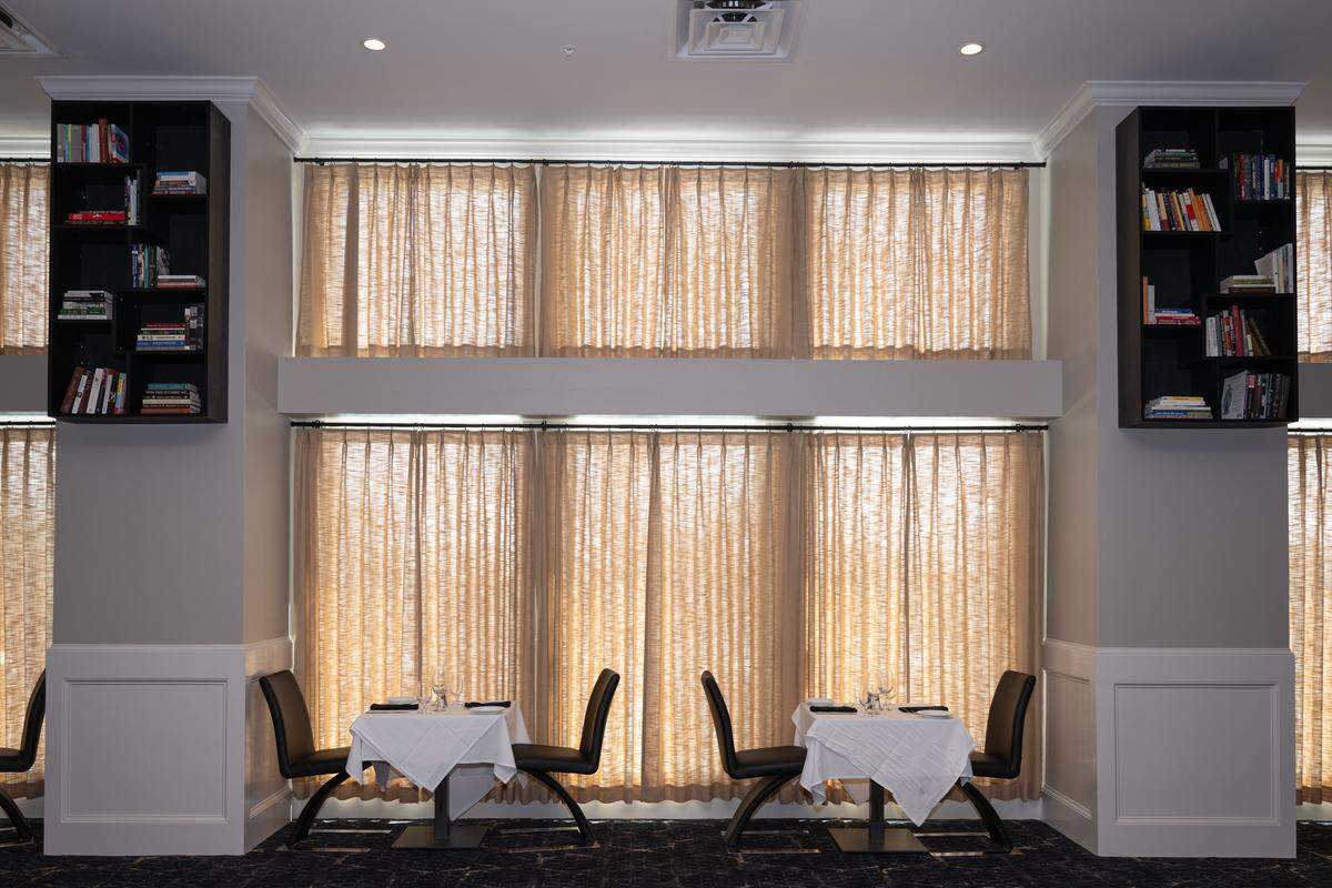 The Library is an upscale dining area at the Markham Hotel in Gulfport on Thursday, April 23, 2026.