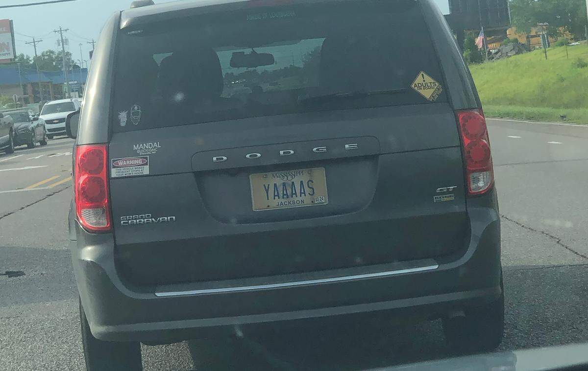 What’s more enthusiastic than this “YAAAAS” license plate?