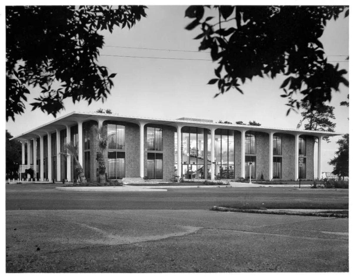 Gulfport Library was built in 1966, featuring a unique design by local architect Charles L. Proffe that made Gulfport citizens fall in love with the building. After extensive damage during Hurricane Katrina, the building was set to be demolished, but locals and activists stepped up to save it. Coast Transit Authority took over the building to use as a hub for bus operations and later renovated the historic building.