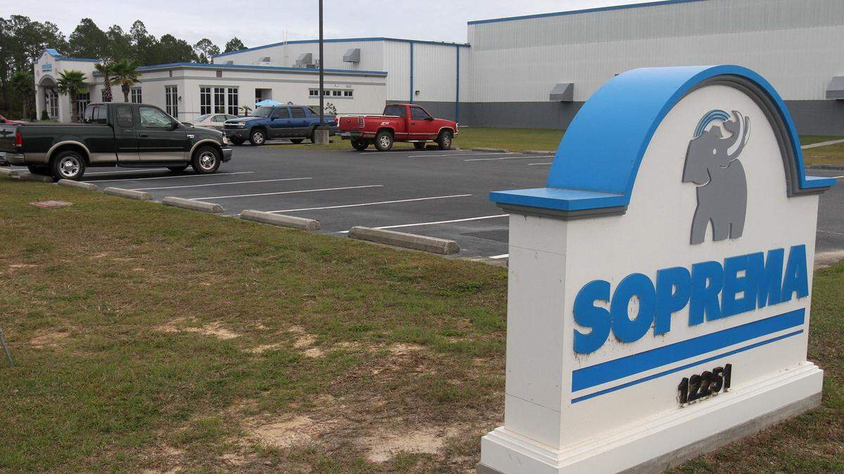JOHN FITZHUGH/SUN HERALDSoprema, which manufactures waterproof roofing membranes at its plant on Seaway Road in Gulfport, is spending $1 million for additional warehouse space to store raw materials and finished product.
