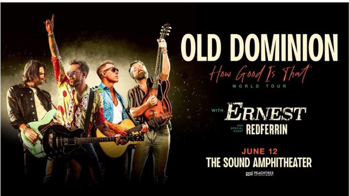 Old Dominion is the latest act announced for the 2025 season at The Sound Amphitheater in Gautier.