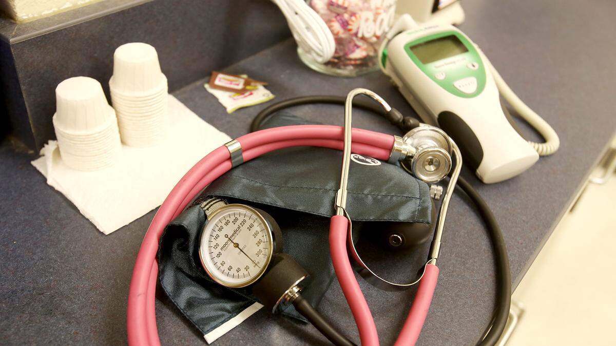 AMANDA McCOY/SUN HERALD 
 Medical instruments rest on a counter of the nurse station at Ocean Springs High School on Tuesday, May 24, 2016. Superintendent Bonita Coleman-Potter said a budget committee has recommended the school district hire on with Singing River Health System, which would mean not renewing contracts for the school district´s six current RNs.