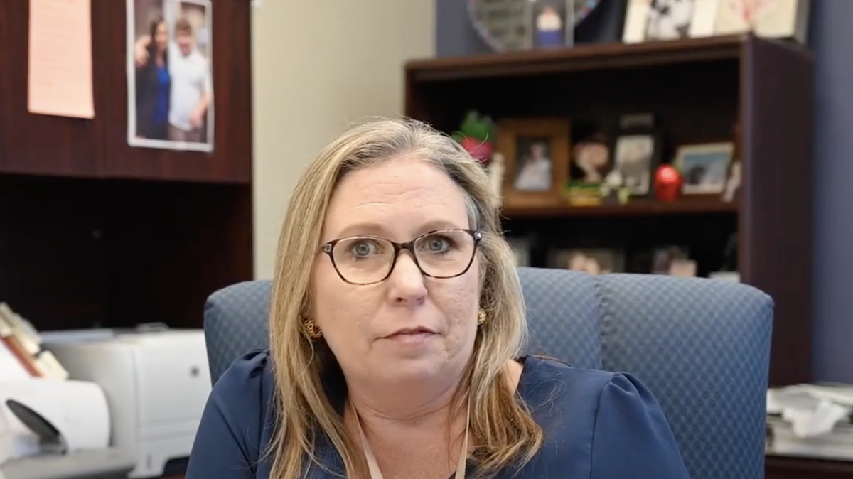 Amy Necaise, principal of Bay High School in Bay St. Louis, Mississippi