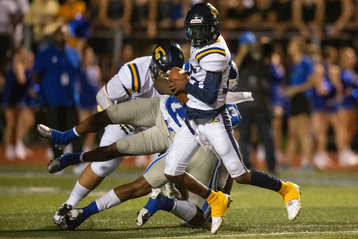 Gautier’s Paul Irving steps in as quarterback during a Jamboree game at Greyhound Stadium in Ocean Springs on Friday, Aug. 19, 2022.