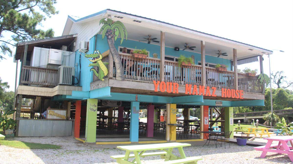 Your Mama’z House is off Cedar Lake Road in Biloxi.