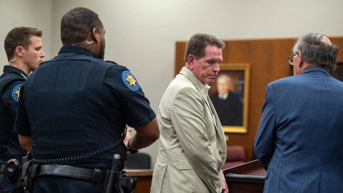 Cliff Kirkland is led away by the Harrison County Sheriffs Department after being found guilty on all charges by the jury during a trial of Kirkland for sexual abuse charges at Harrison County Circuit Court in Biloxi on Wednesday, May 18, 2022. Kirkland was sentenced to 35 years in prison.