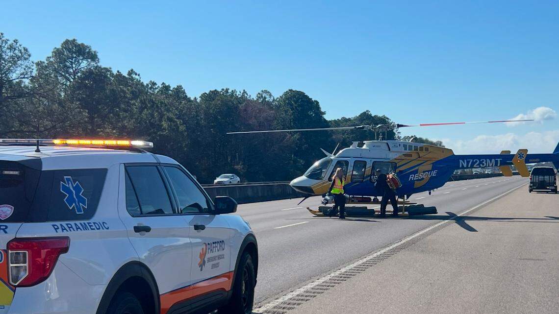 Driver in critical condition after SUV overturns on I-10 in South Mississippi, police say